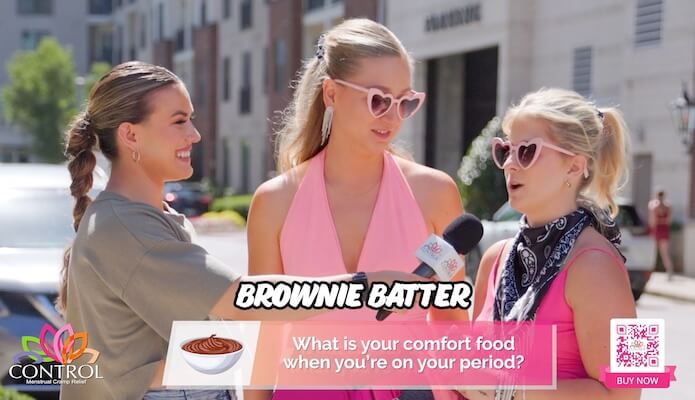 Control Menstrual Cramp Cream Vox Pop Ads poster